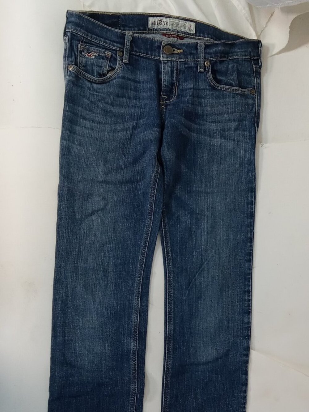 Hollister Jeans Juniors Girls 1R W25 L31 Blue Low Rise Social Stretch Denim